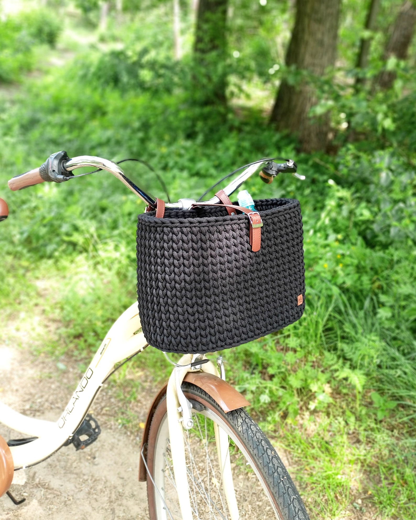 Handlebar Basket Bike Organizer Bike Basket Crochet Etsy