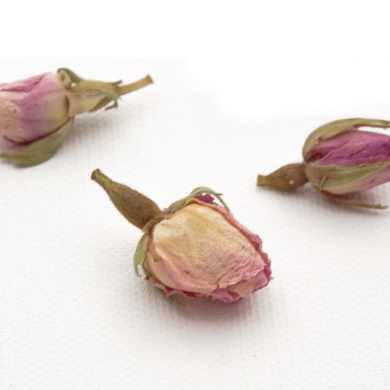 Scented Pink ROSE BUDS / Dried Whole Flowers / Potpourri /Soap