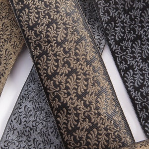 Webband Jacquardborte 8cm breit Brokat Band Borte Metallic