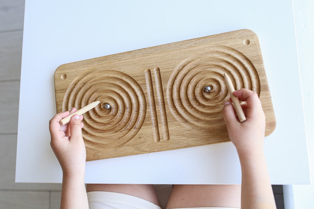 Tracing Board for Prewriting Motor Skillskids Wood Tracing Etsy