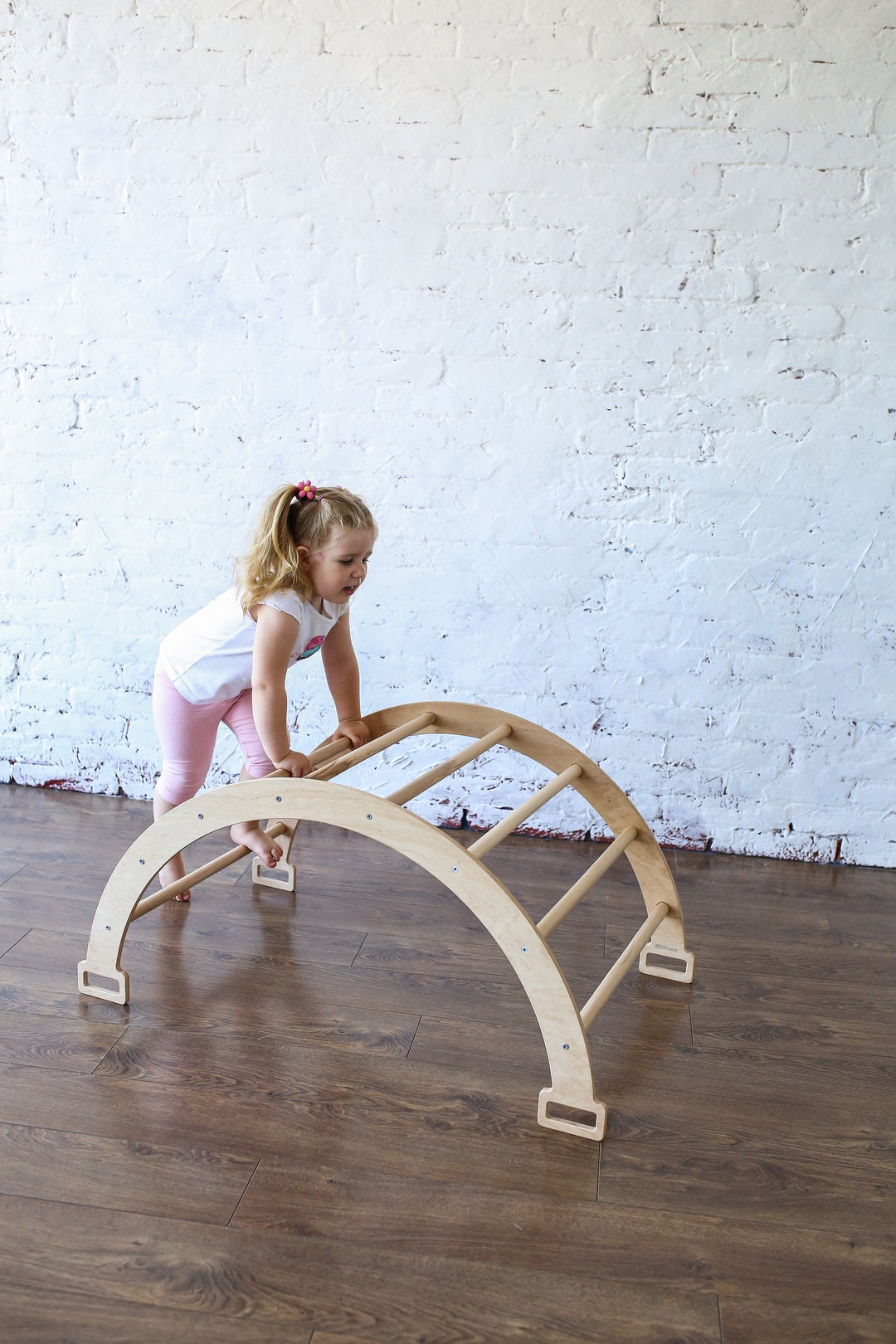 Handcrafted Wooden Big Climbing Arch Toy 98 Cm X 49 Cm X 60 Etsy