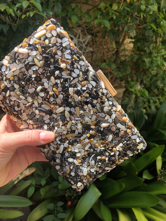Black Sparkly Bag - Crystal Evening Bag - Gold Chain Removable Cross-body  Bag - Wedding Bag - Party Clutch