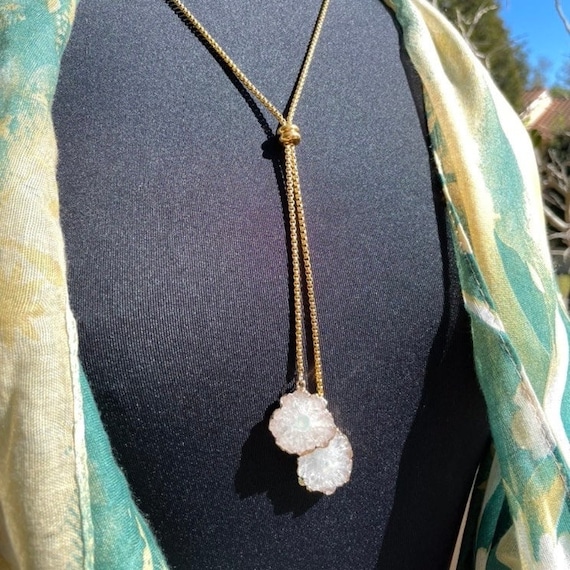 Sunshine Agate Bolo Tie Necklace