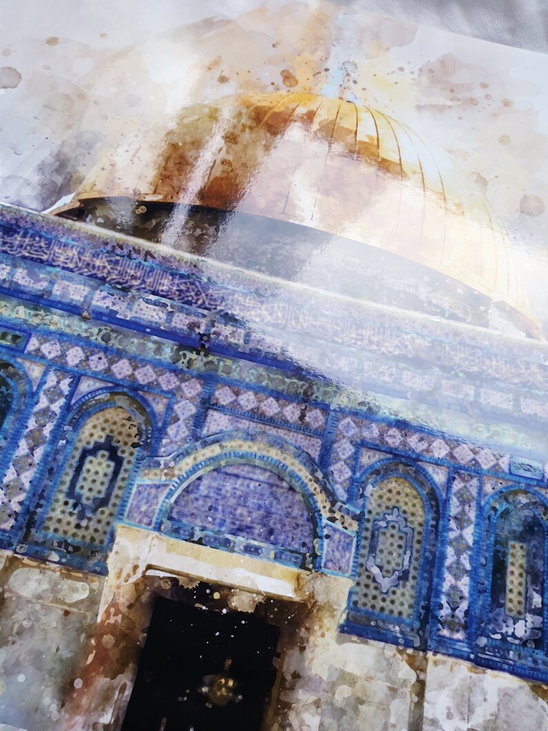 Felsendom Al Aqsa Moschee Print Jerusalem Palästina | Etsy