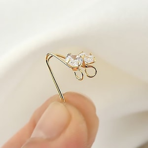 10pcs Gold Plated Brass earrings,cz pave ear stud, post earring, Zircon Earrings, DIY earring attachment,Designer jewelry Finding