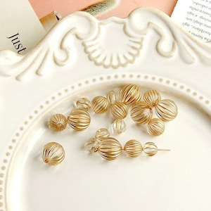 10pcs Resin Pumpkin Transparent Beads, Acetate Acrylic Ball shape Charm DIY Jewelry Accessories Finding, Craft Supplies