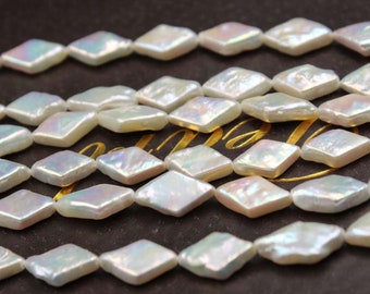 1 Strand 8x14mm Freshwater Rhombus Pearl Beads,diamond Pearl for