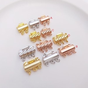 5 pcs Gold plated Layered Detangler Clasp,Multi Strand Necklace Detangler Clasp,Layering Necklace Clasps,Necklaces tangling