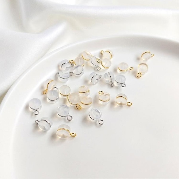 10PCS Gold Plated Clutch Earring Backs,Backings,Silicone Ear Nuts,Clear Ear Nuts,Earring Stopper Nuts,Safety Backs,Rubber Earring Back