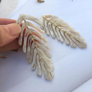 4pcs Leaf Charms Tortoise Leaf shape Cellulose Acetate Colorful Charm Plastic Pendant Resin Acrylic Pendant Diy Jewelry Accessories #1