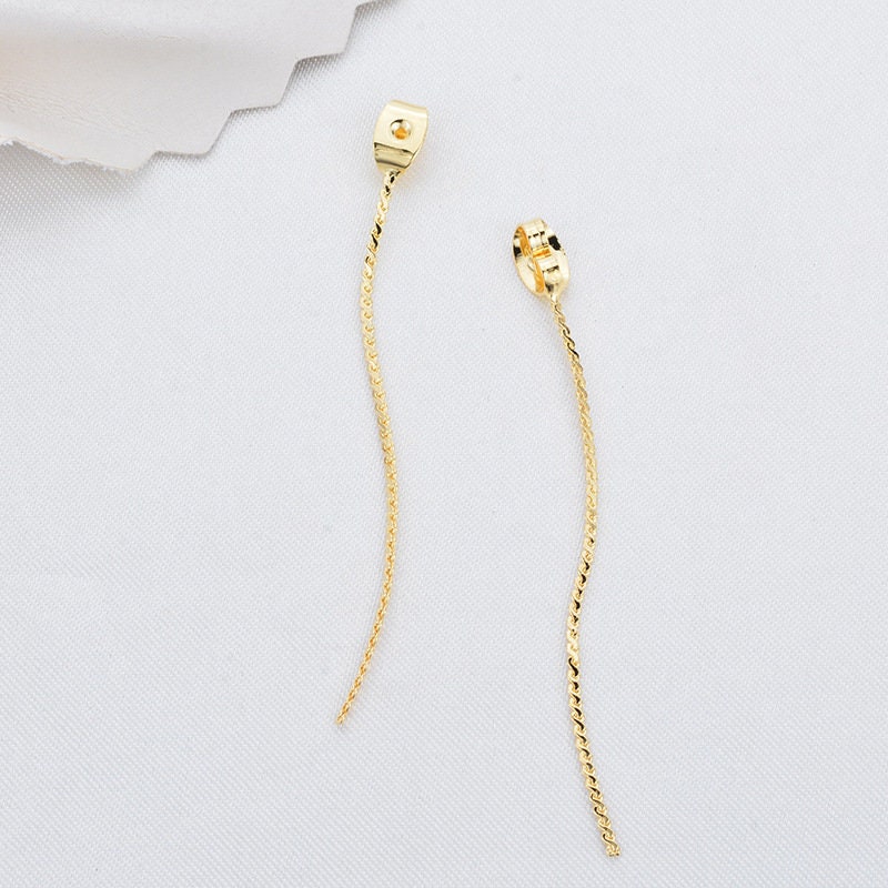 10pcs Gold Brass Earring Backs Butterfly Ear nut Earrings stoppers…