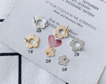 Guess Orecchini Orecchini Vintage A Fiocco Margherita - Diametro 12mm, Argento Placcato, Per Matrimoni, Damigelle Mini Dream - Foto 4