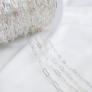 2 Meter Silver Plating Chain, Necklace Chain, Cross Chain, Oval shaper chain, Bracelet Chain, Jewellery supplies