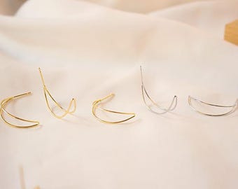 10 st guldpläterade lövörhängen, fjäderörhängen ihåliga örhängen, designersmycken, örhängen gör-det-själv