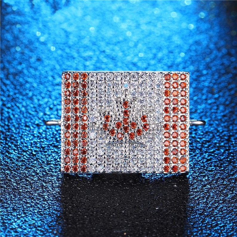 Jewelry Findings Micro Pave Zircon Square shape Connectors Accessories For Women Fashion Jewelry Making JC447