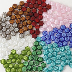 10pcs Glaze flower shape Bead hole Beads Lampwork Stripe Hollow glass bead Glass Beads Handmade Bead Charm earrings necklace DIY Beads