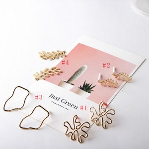 6pcs Leaf Earrings, Alloy Leaf Stud Earrings, Gold Leaf studs, Leaves Stud Earrings,Leaf pendant charm Jewelry Finding