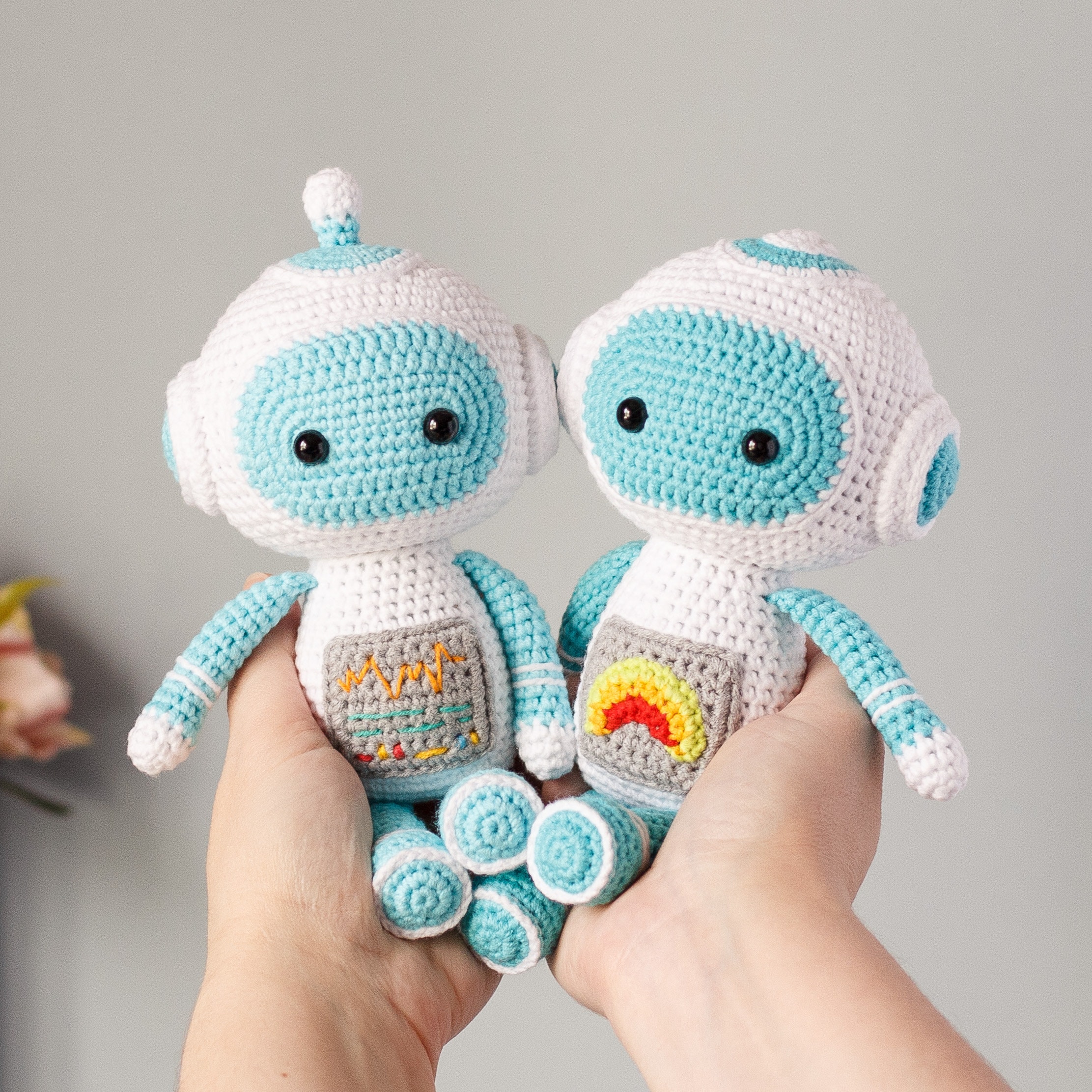 Crochet Baby Robot PATTERN amigurumi robot doll PDF tutorial Etsy