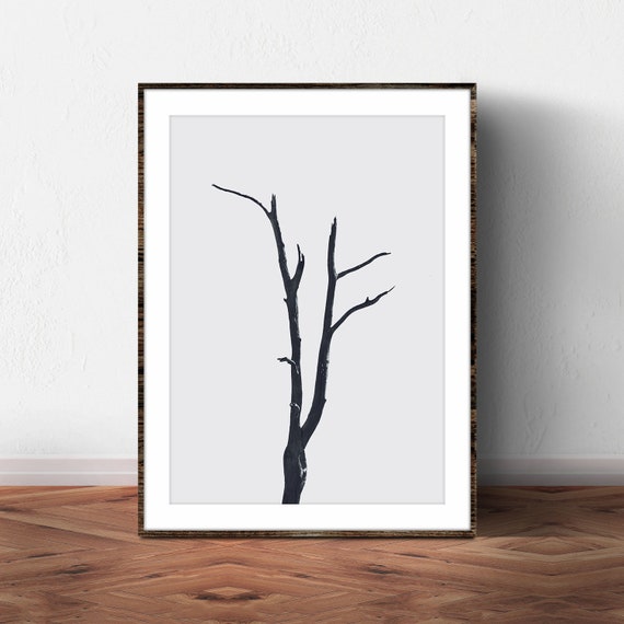 Tree Branches Tree Print Dead Tree Bare Tree Minimalist Etsy