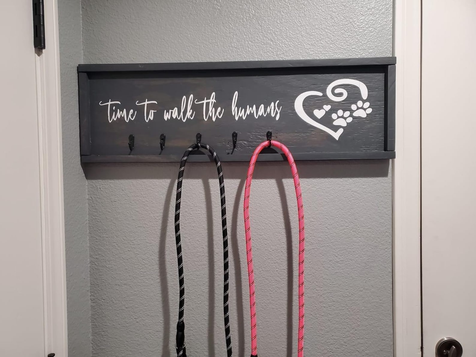 Pet Dog leash wall decor hanger Etsy