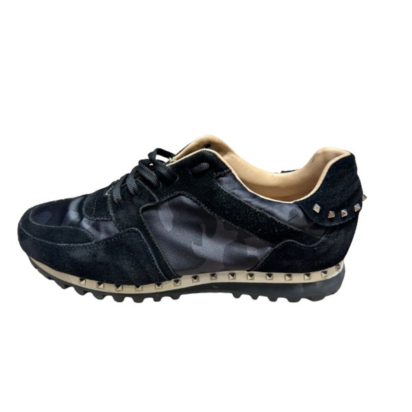 Valentino Men's Sneakers, Vintage Black Sneakers