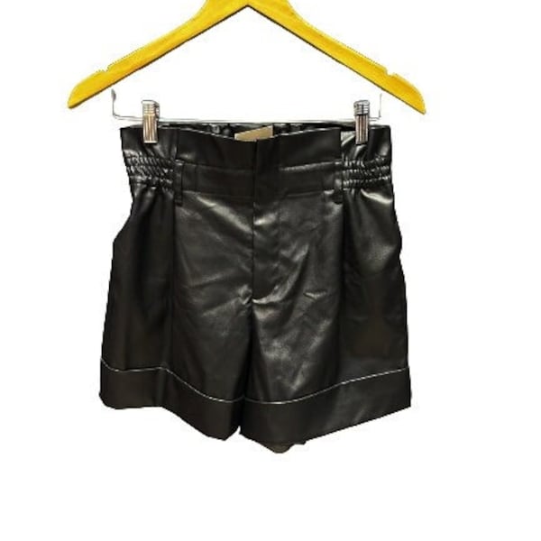 Leatherette Style High Waisted Shorts, Vintage Shorts, Never Worn!