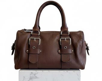 Vintage Longchamp-tas, Kate Moss leren tas