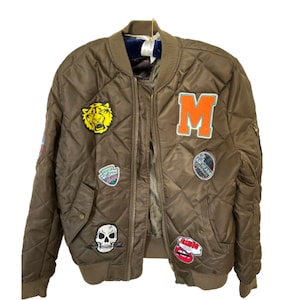 Aviator Style Jacket Mens, Vintage Jacket