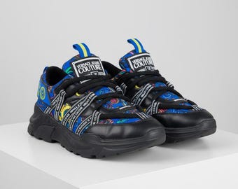 Versace Speedtrack Black Sneakers, Men's Vintage Shoes