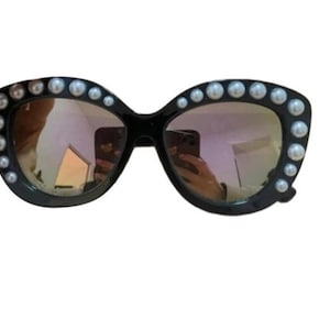 Lozza Vintage Sunglasses,  Sunglasses With Pearls, Never Worn