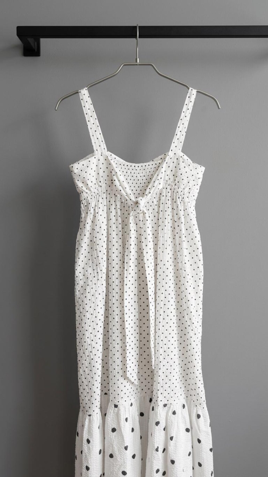 Summer Polka Dot Dress, Sleeveless Vintage Dress, foto 3 di 5