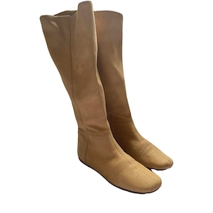 Prada Leather Boots, Vintage Camel Color Boots