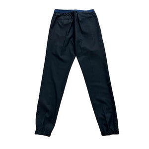 Men&#39;s Black and Blue Trousers Mens,  Vintage Designer Blue Denim Pants, VALUE!