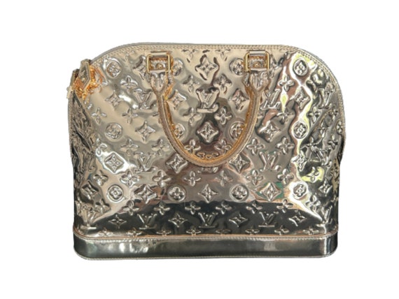 Louis Vuitton Alma Limited Edition Bag in Mirror Gold Vintage 