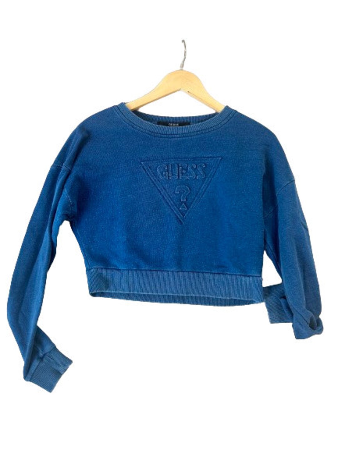 Guess Sweater, Vintage Blue Denim Style Sweater - Etsy