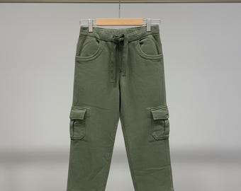 Marie Chantal Khaki-Cargohose für Jungen, Designer-Kinderhose, ungetragen, Schnäppchen