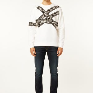 Vintage Sweatshirt, Designer Mens Tops