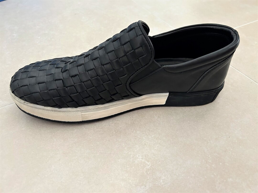 Buy Mens Slip on Shoes, Leatherette, Woven Design, Vintage Online in ...