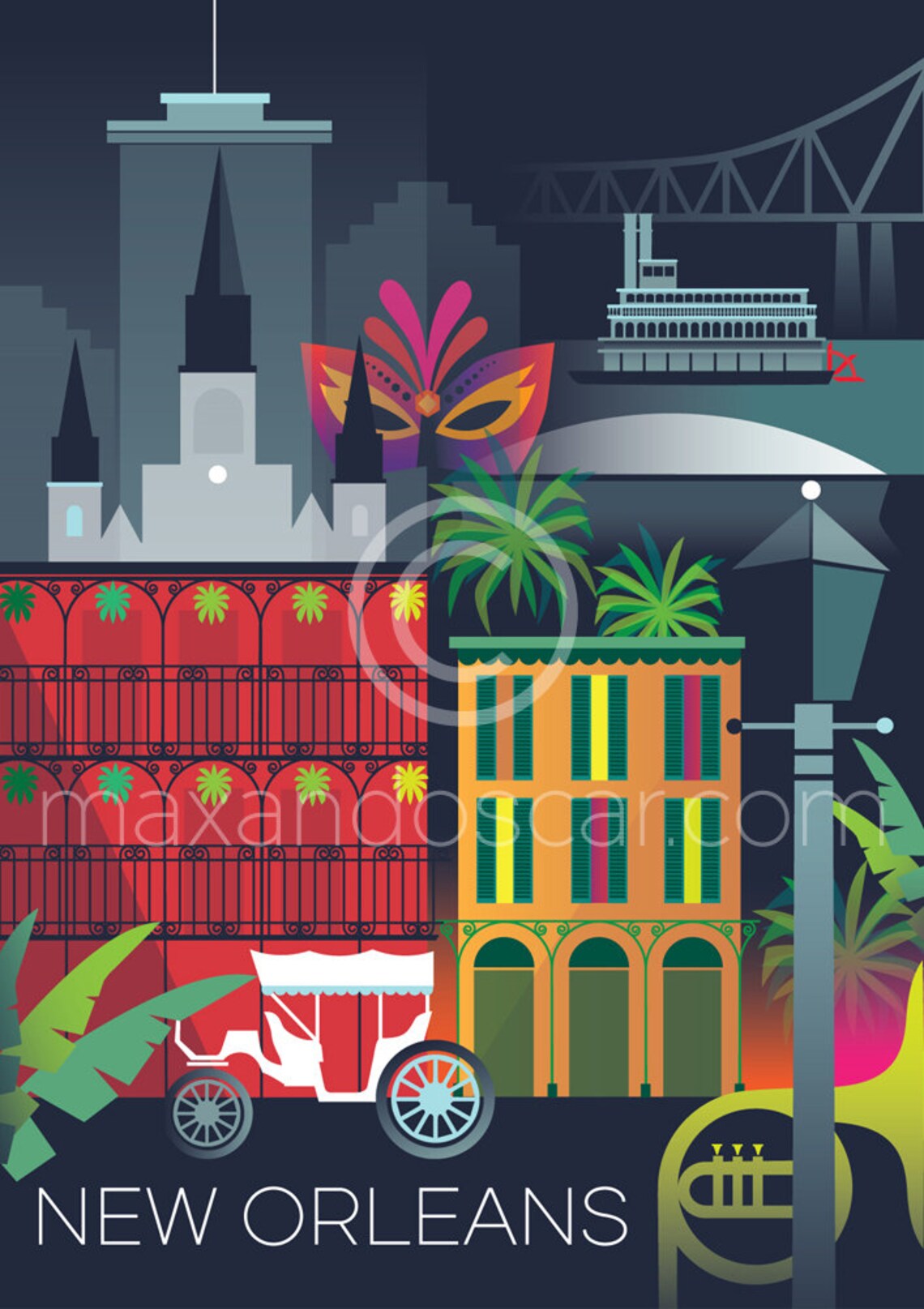 New Orleans Print - Etsy