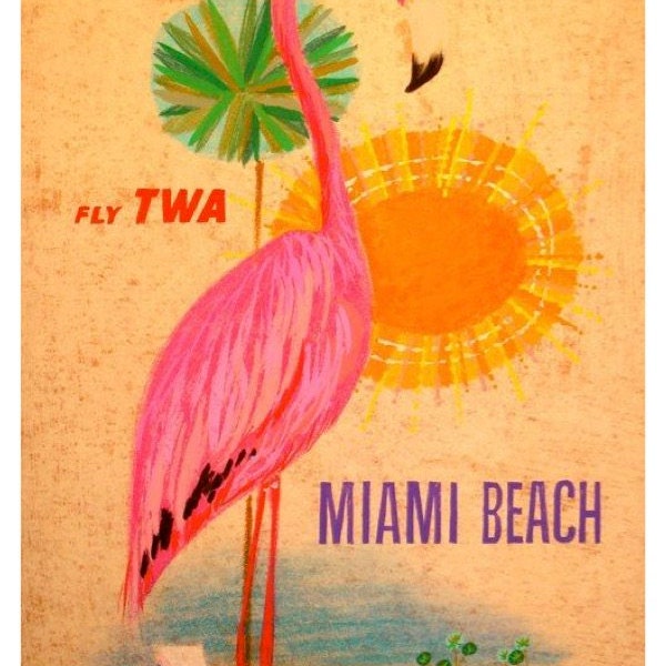 Miami Beach Postcard Etsy