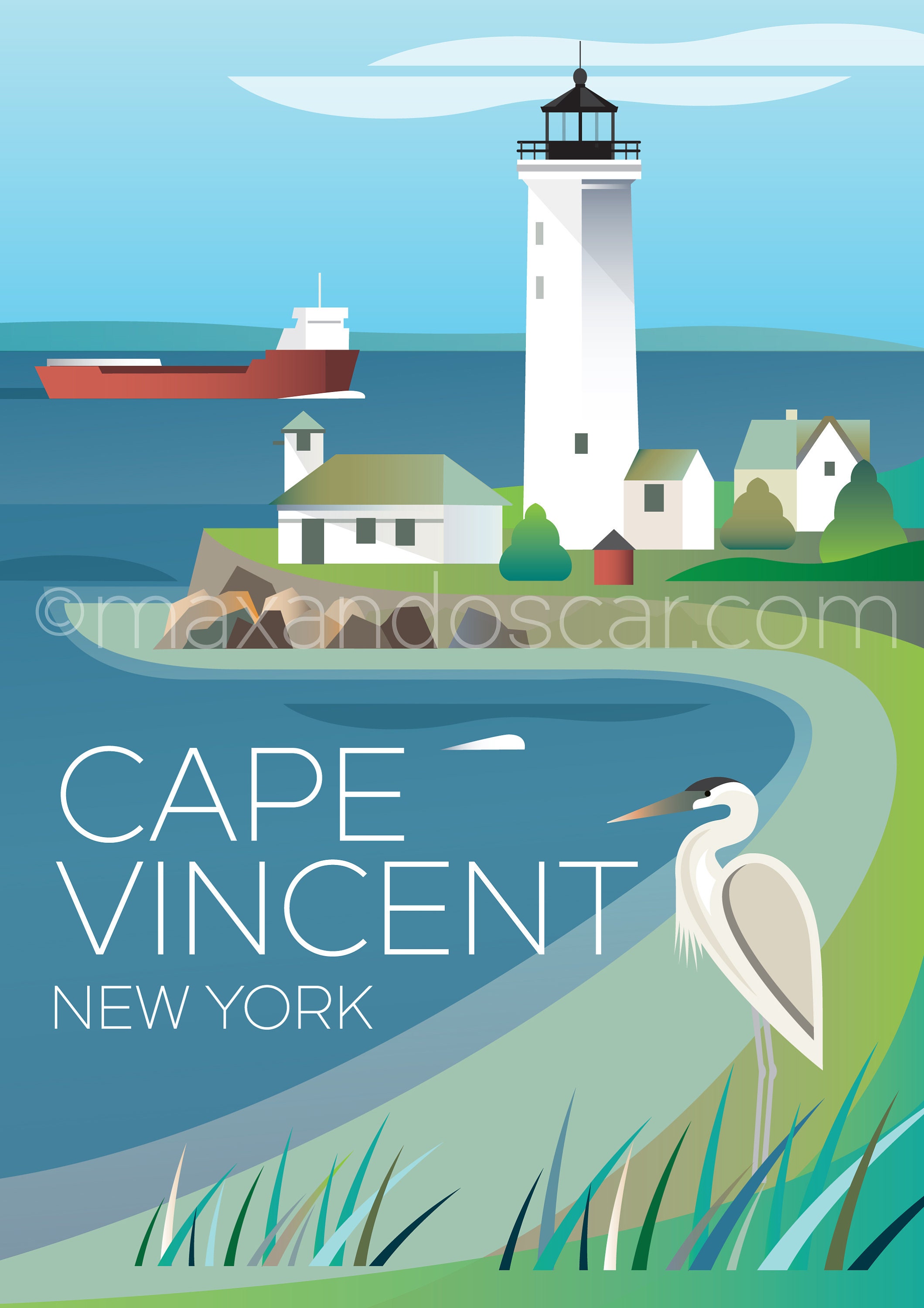 Cape Vincent Postcard Etsy