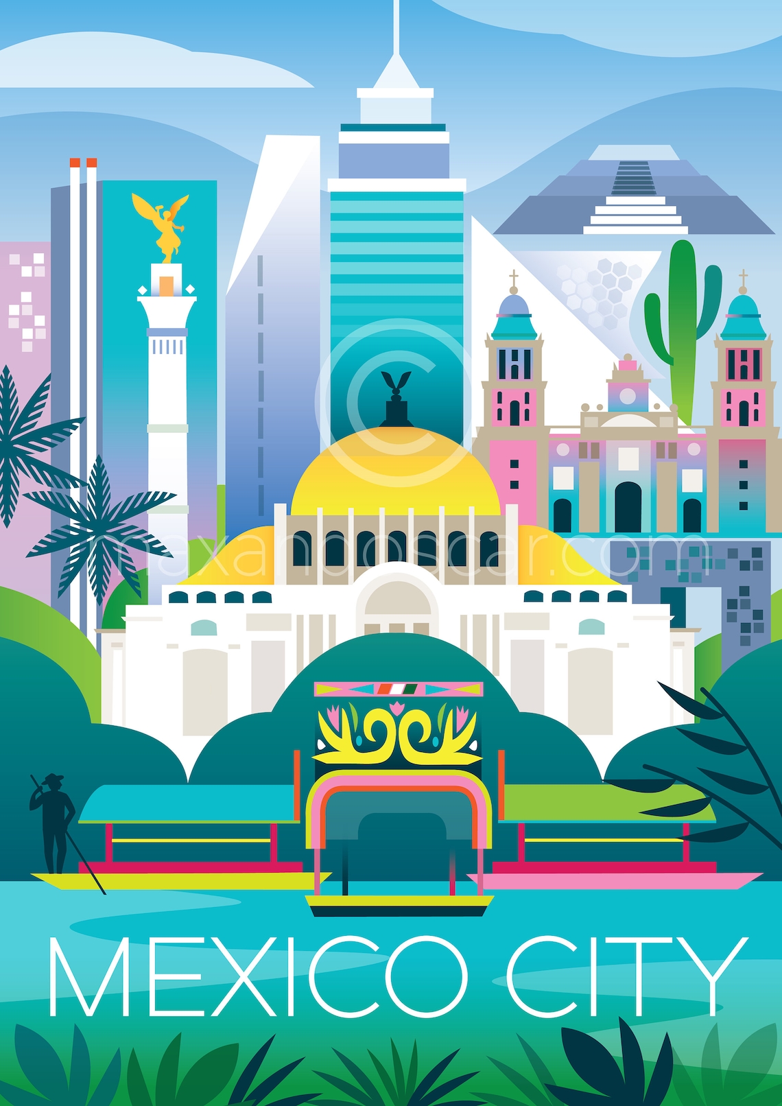 Mexico City Print - Etsy