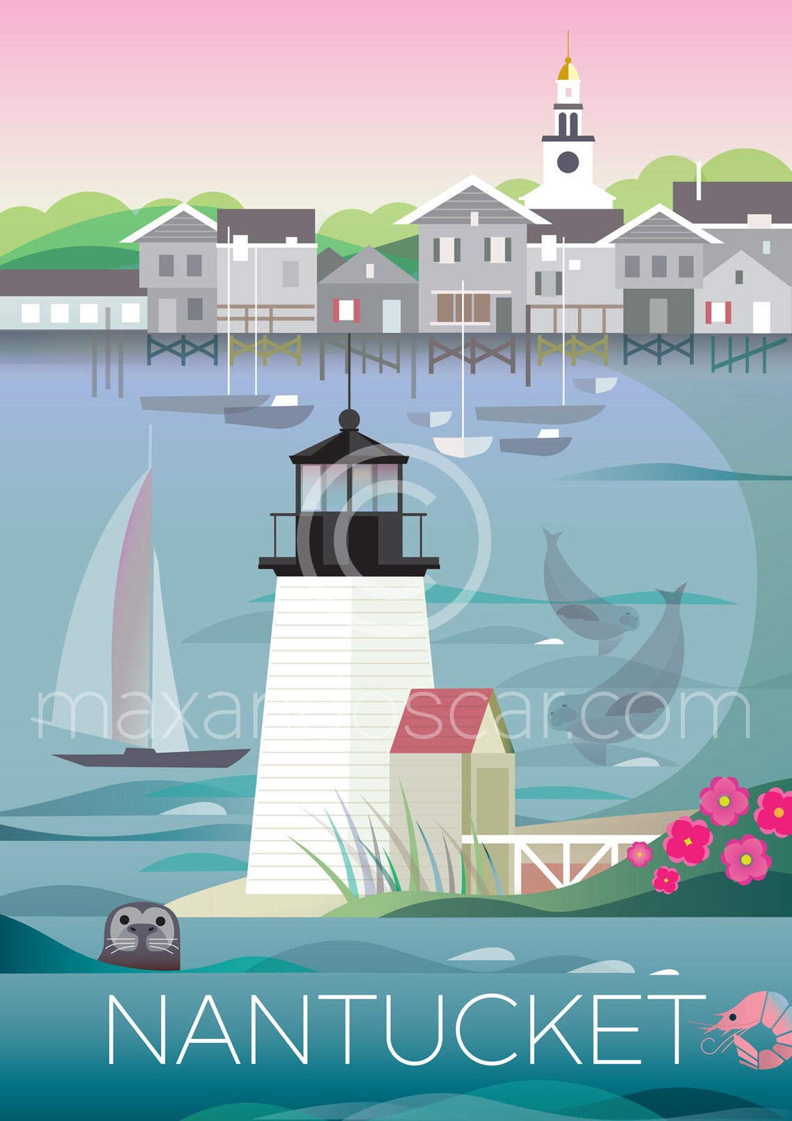 Nantucket Print - Etsy