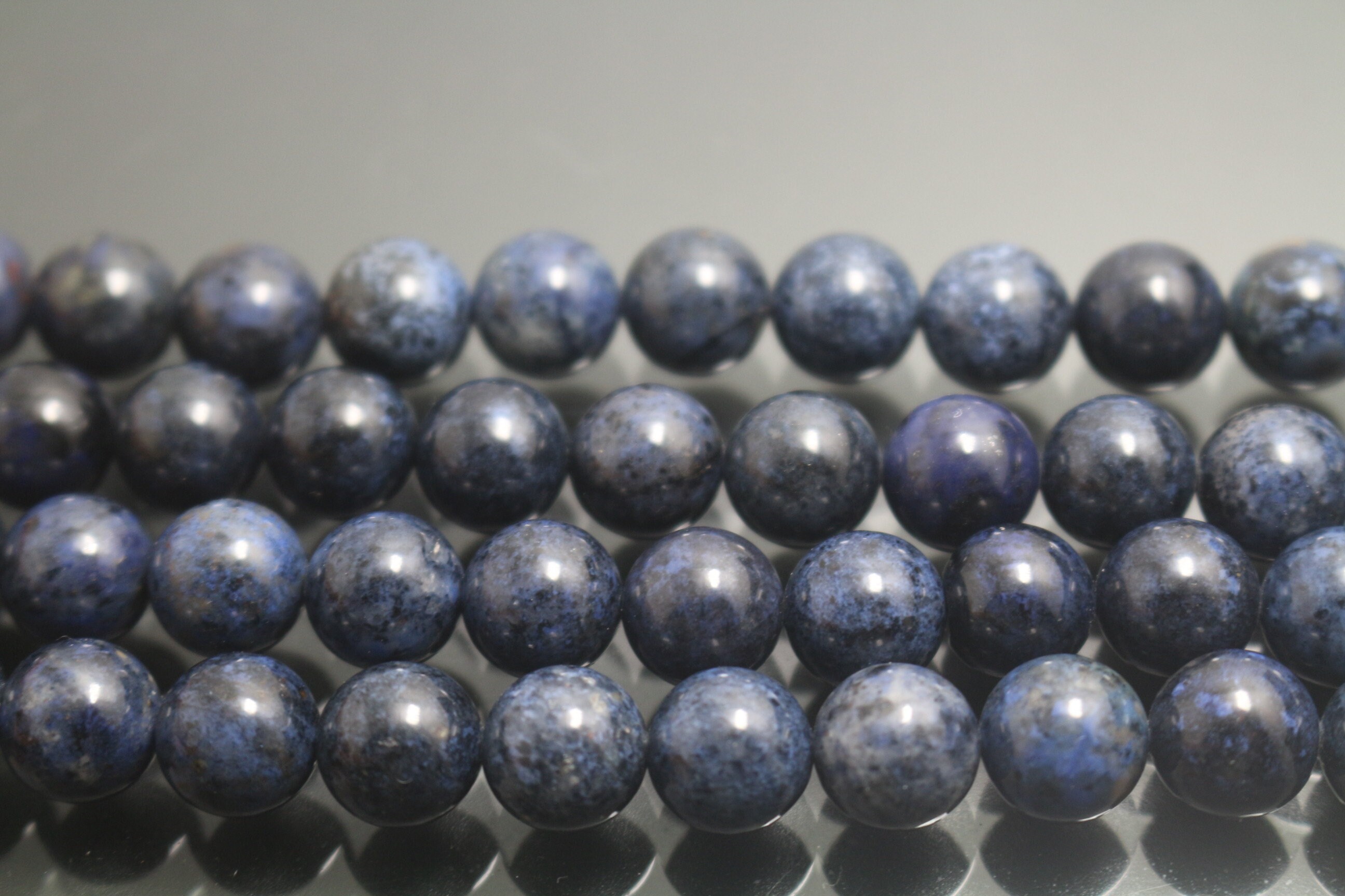 Natural Dumortierite smooth round Beads 6mm 8mm 10mm 12mm Etsy 日本