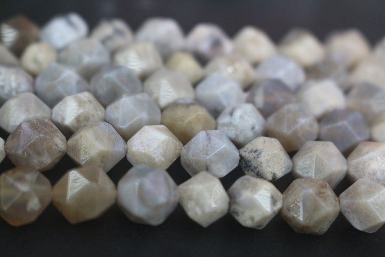 Natural Faceted Ocean Fossil Agate Beads 6mm 8mm 10mm 12mm Faceted Ocean Fossil Agate Beads supply,Loose Beads Wholesale