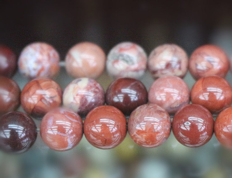 6mm 8mm 10mm 12mm Red Procelain Beads supply,Loose Beads Wholesale Natural Red Procelain smooth round Beads
