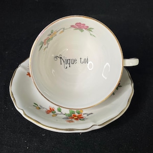 Rolig espressokopp, unik, oförskämd vintagepresent