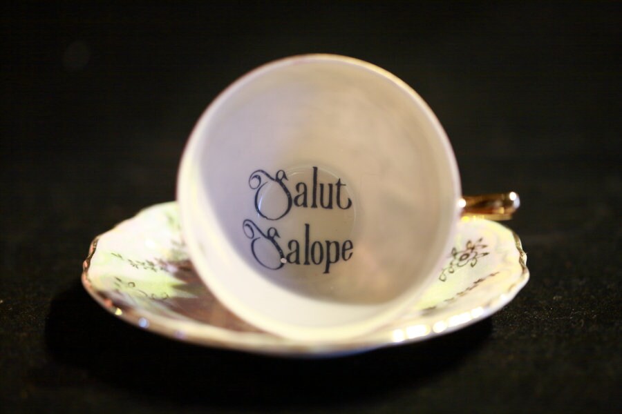 Vulgar Espresso Cup - Salut Insult Funny Français Limoges Vintage Tasse à Café Cadeau Grossier Pas d