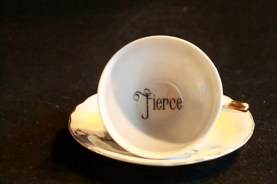 Vulgar Espresso Cup Fierce Funny Upcycled Gift Unique Coffee Lovers Cup Not  Vinyl Swear Cup 