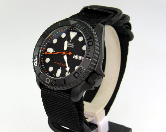 Seiko Submariner Skx007 Divers Men's Watch Seiko Mod Black - Etsy